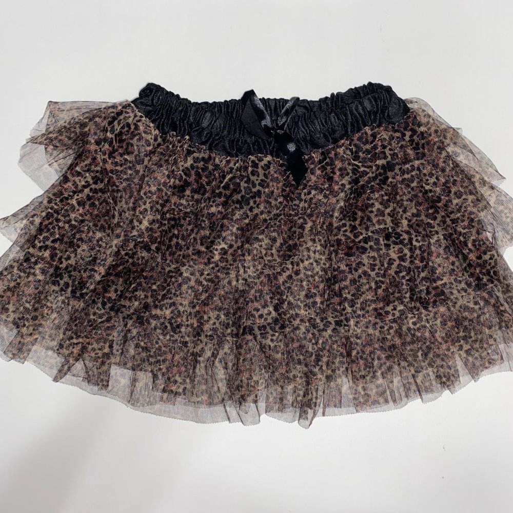 *Clearance* NWOT Hot Topic Leopard Print Tulle Skirt w/ Bow One Size